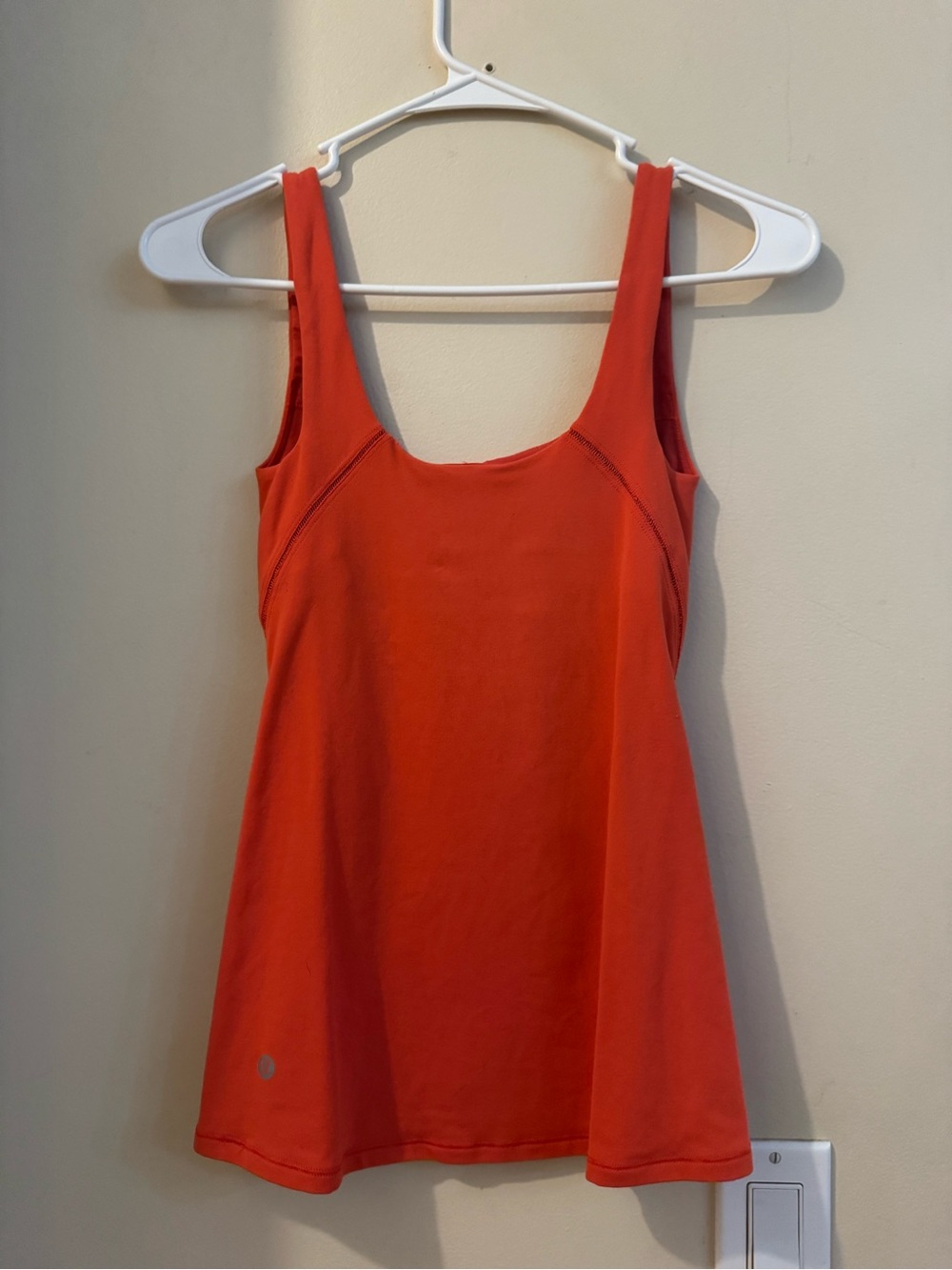 lululemon athletica Bright Orange Scoop-Neck Tank